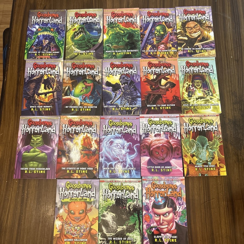R.L. Stine Goosebumps HorrorLand #1-18 Set Paperback 2000s Scholastic Stories